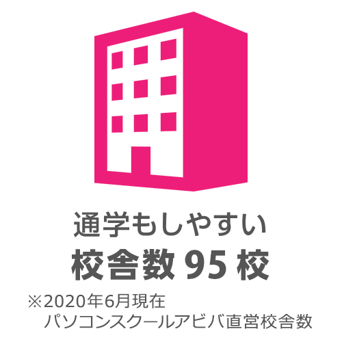 通学もしやすい校舎数95校