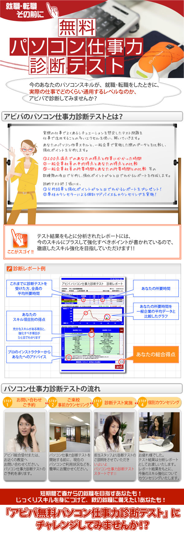 無料 パソコン仕事力診断テスト